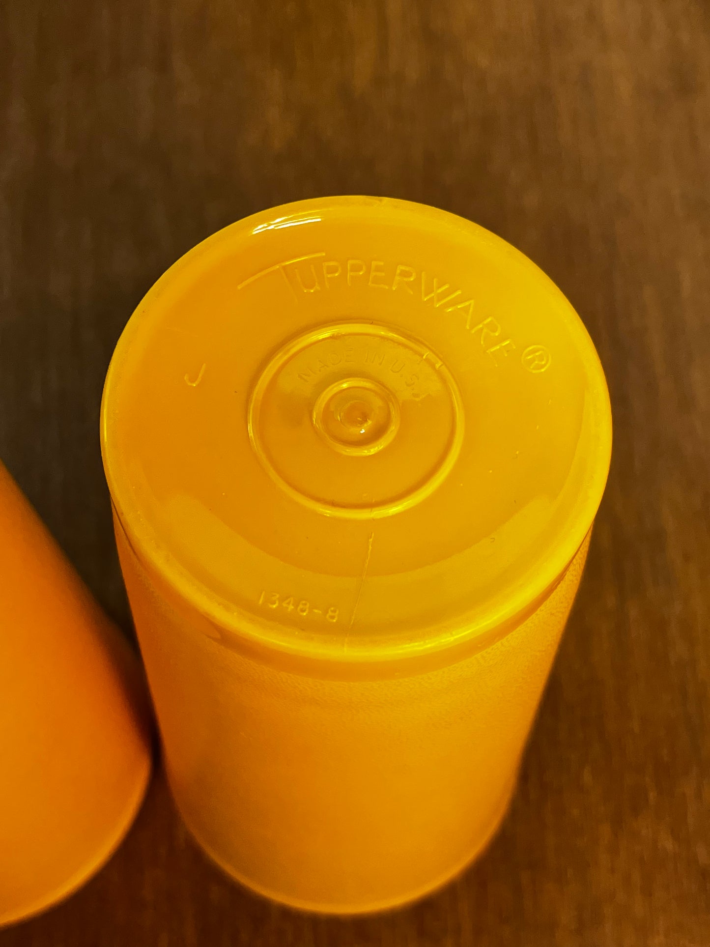 Vintage Yellow Tupperware Tumbler