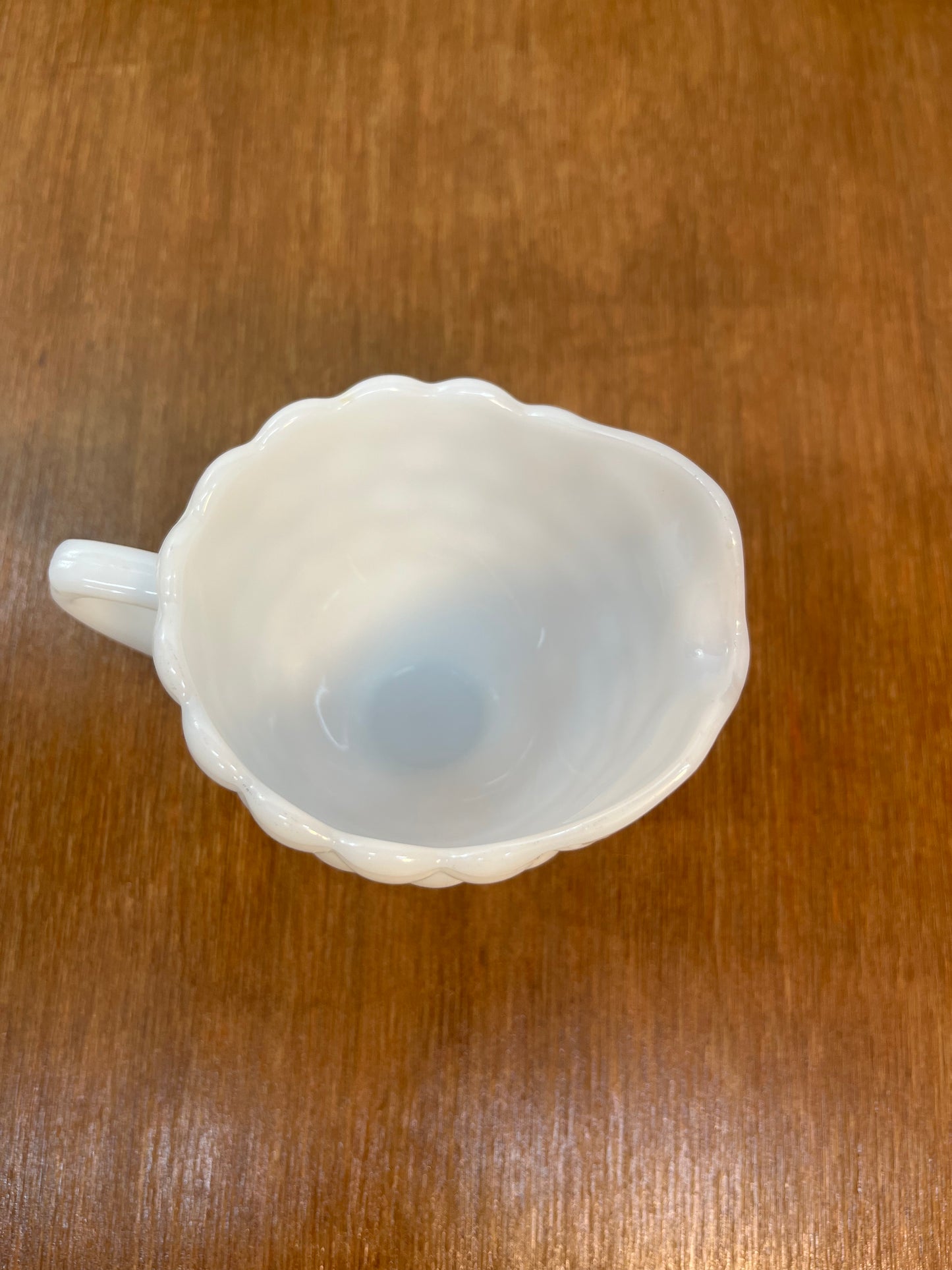 Bubble Milk Glass Anchor Hocking Creamer