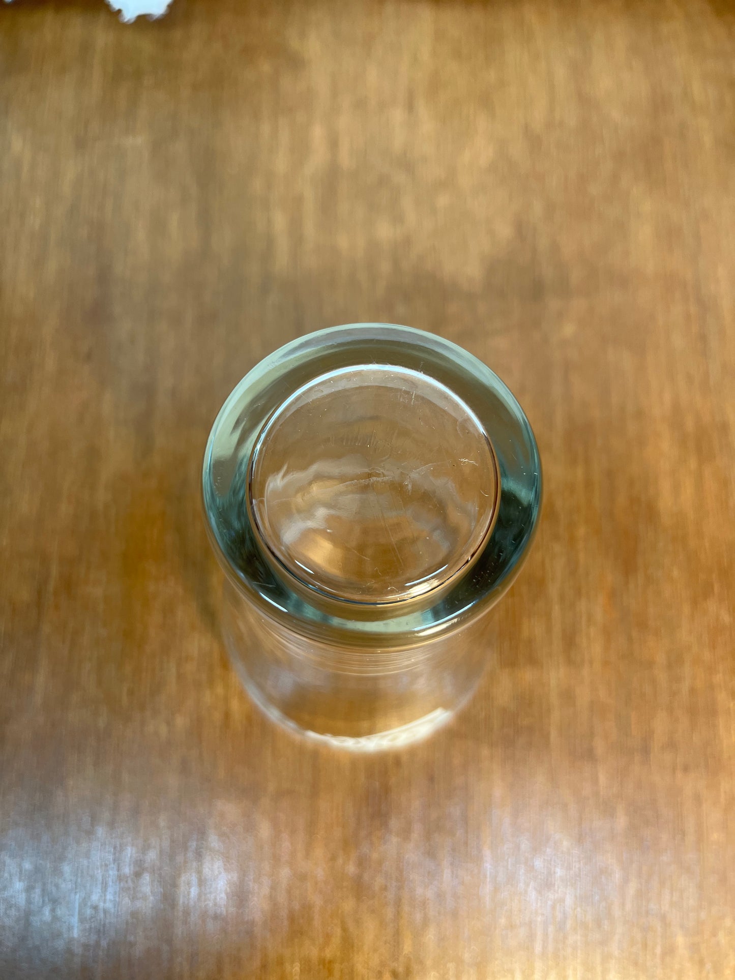 Clear Vintage White Logo Coca Cola Glass