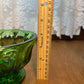 Vintage Emerald Green Pedestal Dish