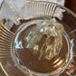 Vintage Clear Heavy Glass Hand Juicer