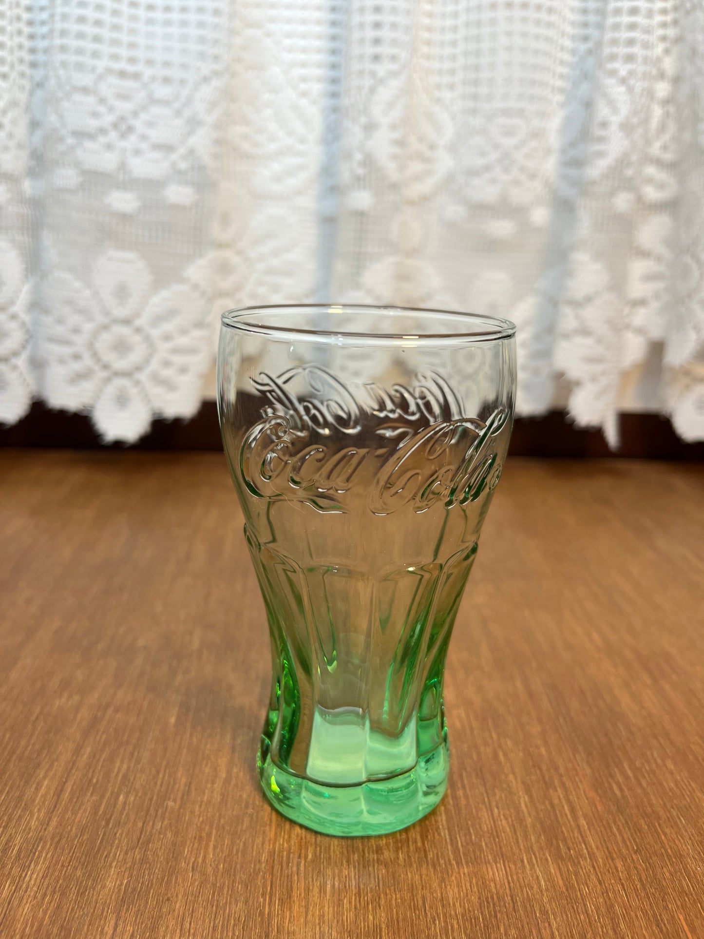 Miniature Coca Cola Glass With Sticker