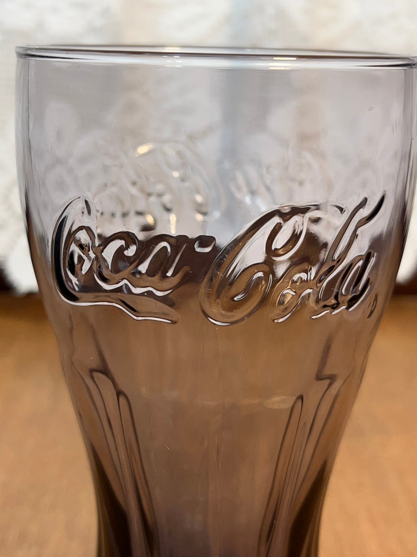 Vintage Light Purple Coca Cola Collectible Glass