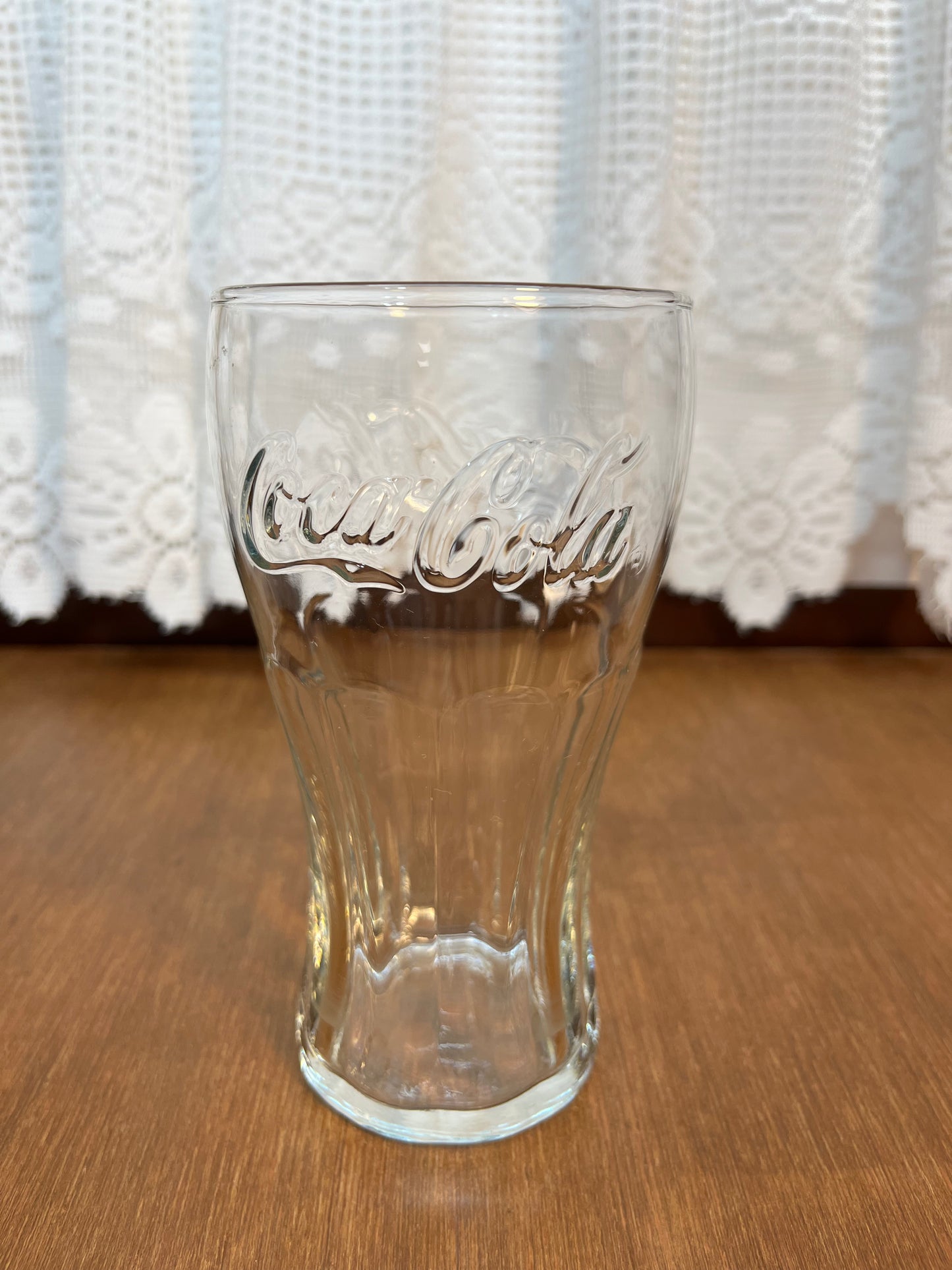 Vintage Clear Coca Cola Glass Collectible