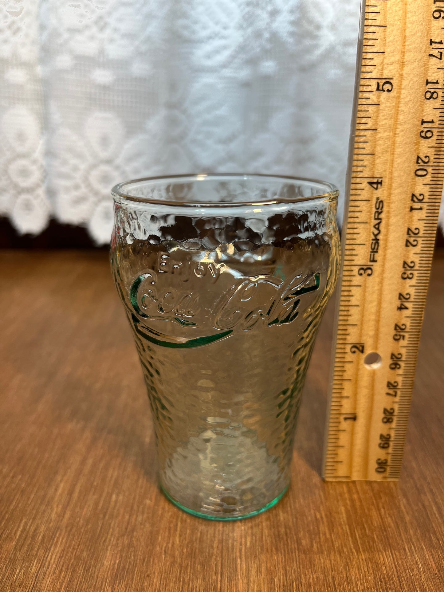 Vintage Miniature Collectible Textured Coca Cola Glass