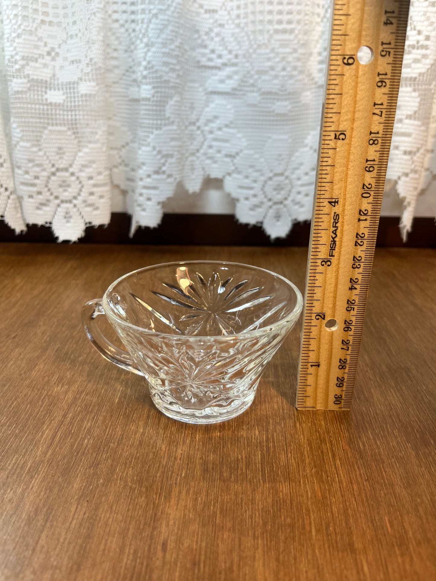 Vintage Small Star Of David Glass Cup