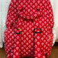 Vibrant Red Pattern Vera Bradley Backpack