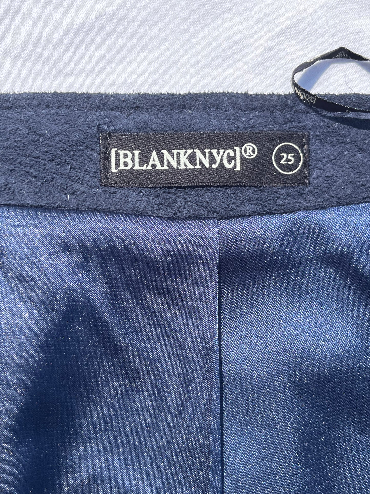 Navy Blue Suede BlankNYC Skirt