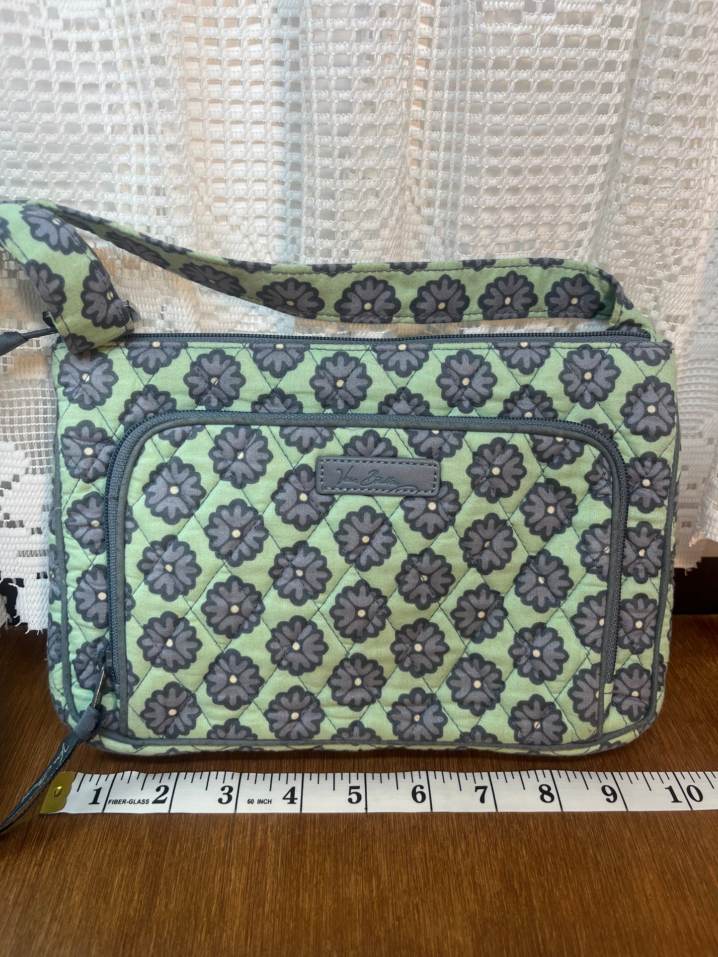 Purple & Green Floral Vera Bradley Crossbody Purse