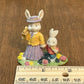 Village Momma & Baby Bunny Figurine