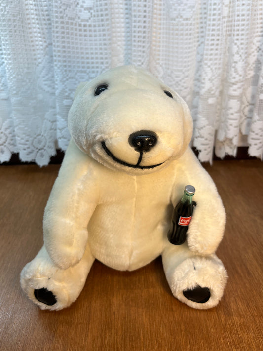 Vintage Medium Coca Cola Polar Bear Plush