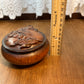 Wooden Horse Resin Round Trinket Box