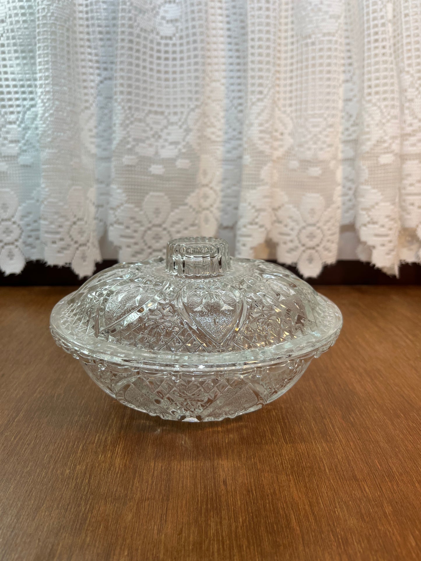 Vintage Pasari Heart Candy Dish With Lid