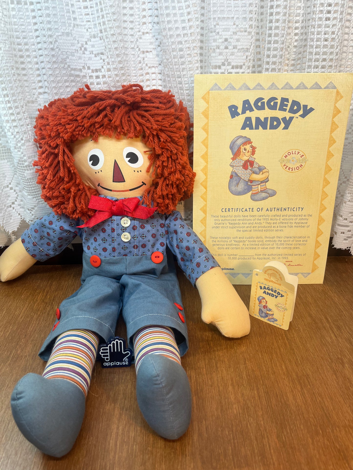 Limited Edition Raggedy Andy Molly-E Version Applause Doll