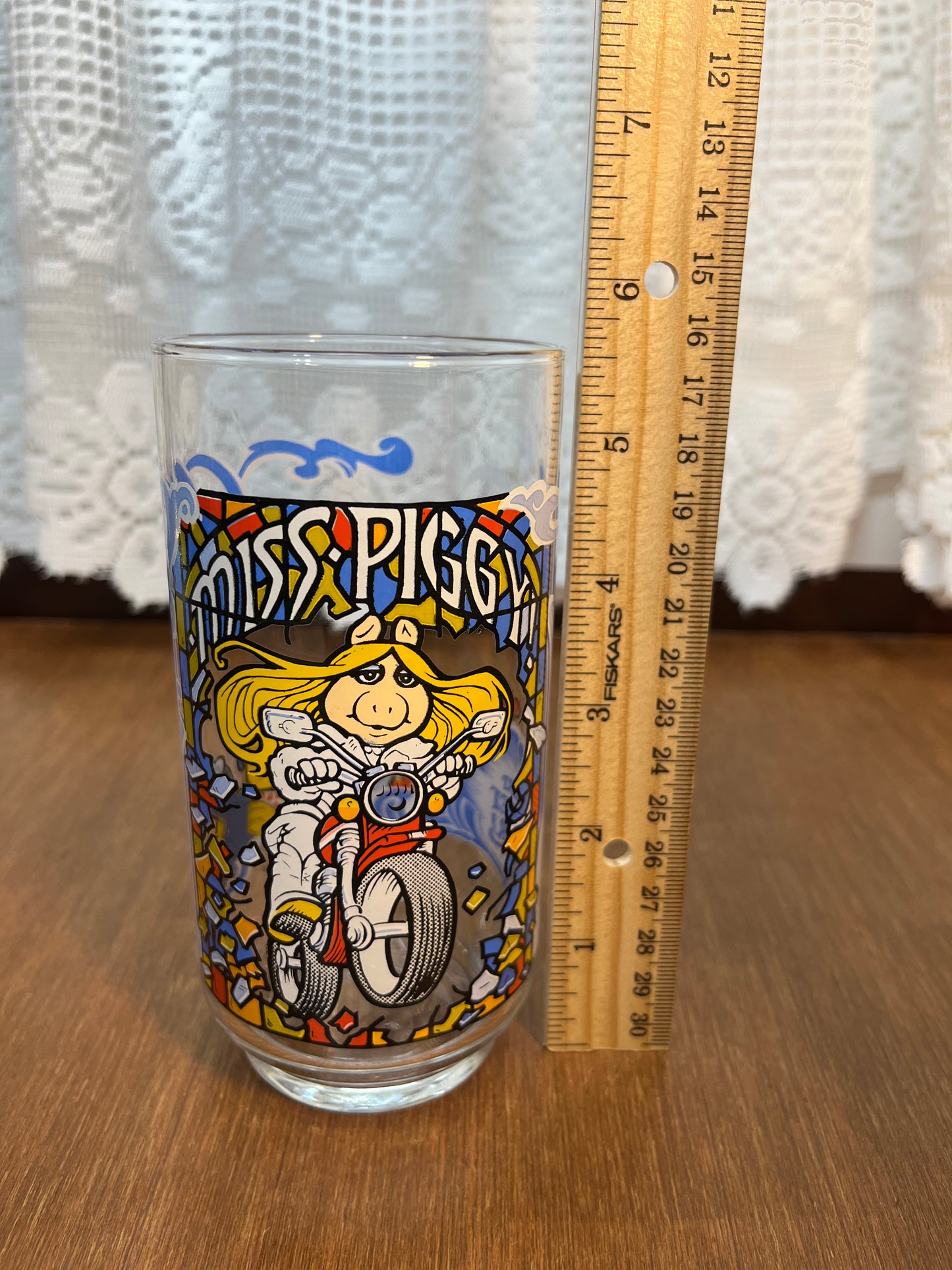 Vintage Miss Piggy McDonalds Glass Up