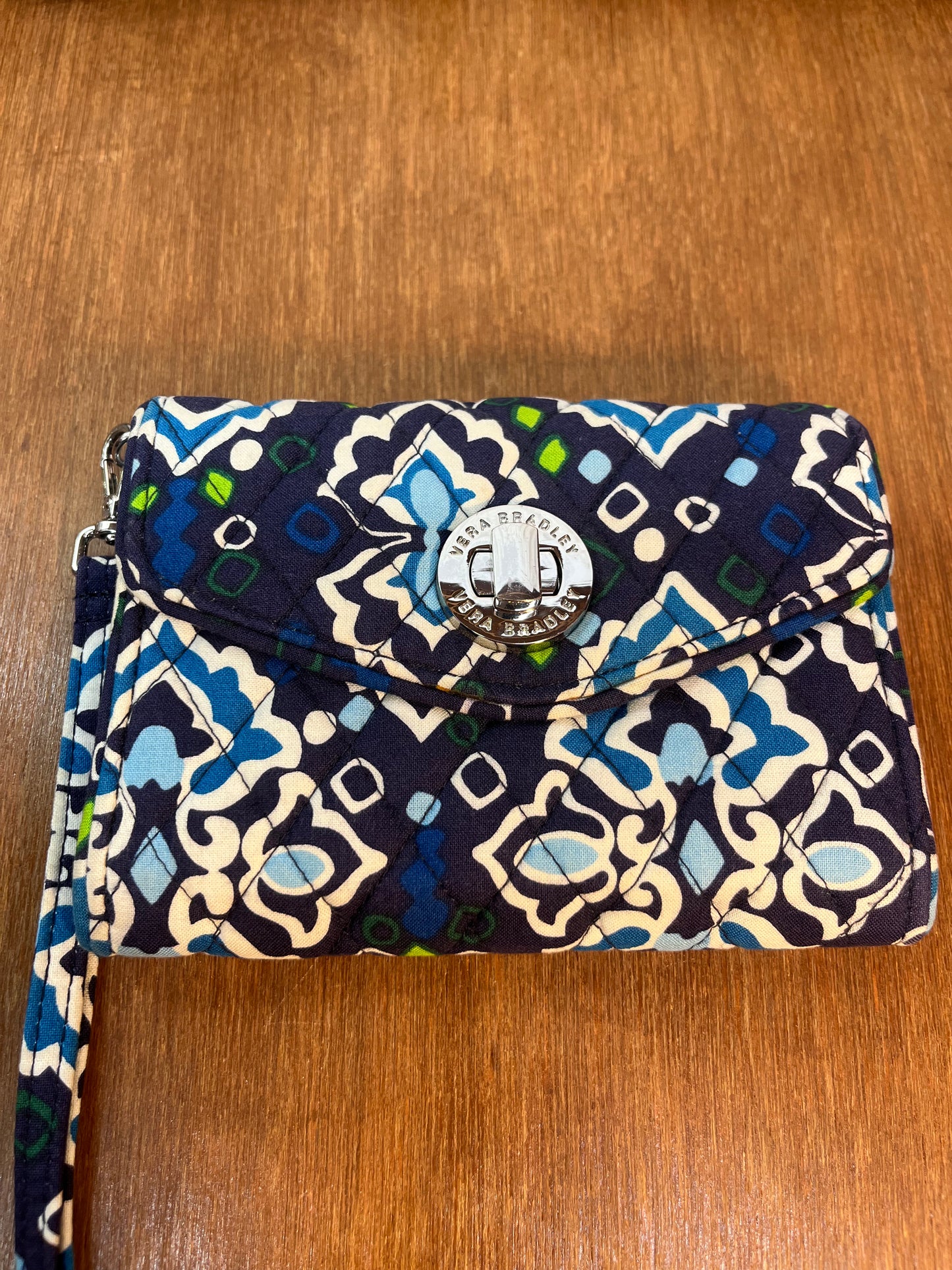 Ink Blue Vera Bradley Wallet Clutch Wristlet