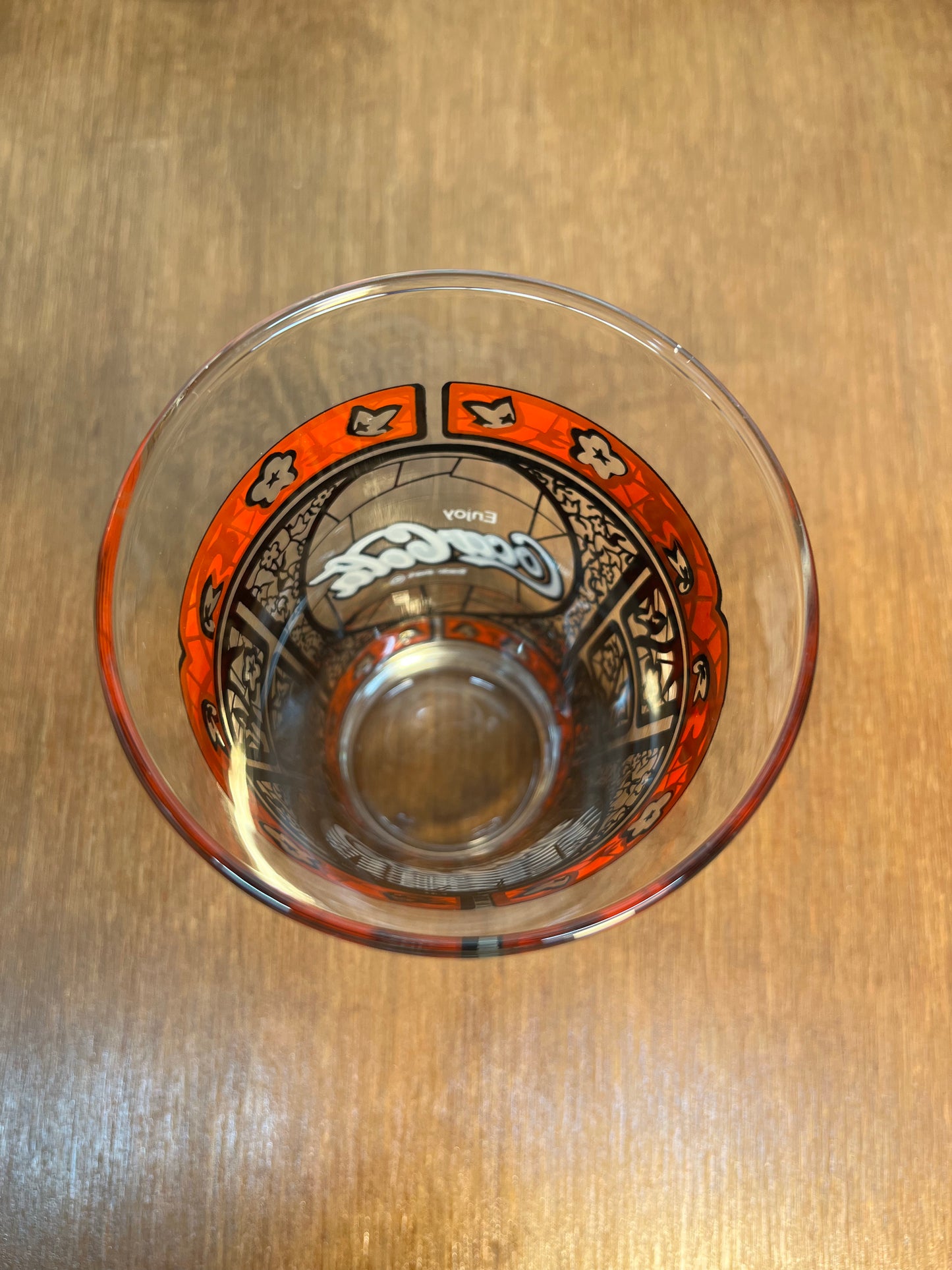 Vintage Flared Tiffany Style Coca Cola Glass