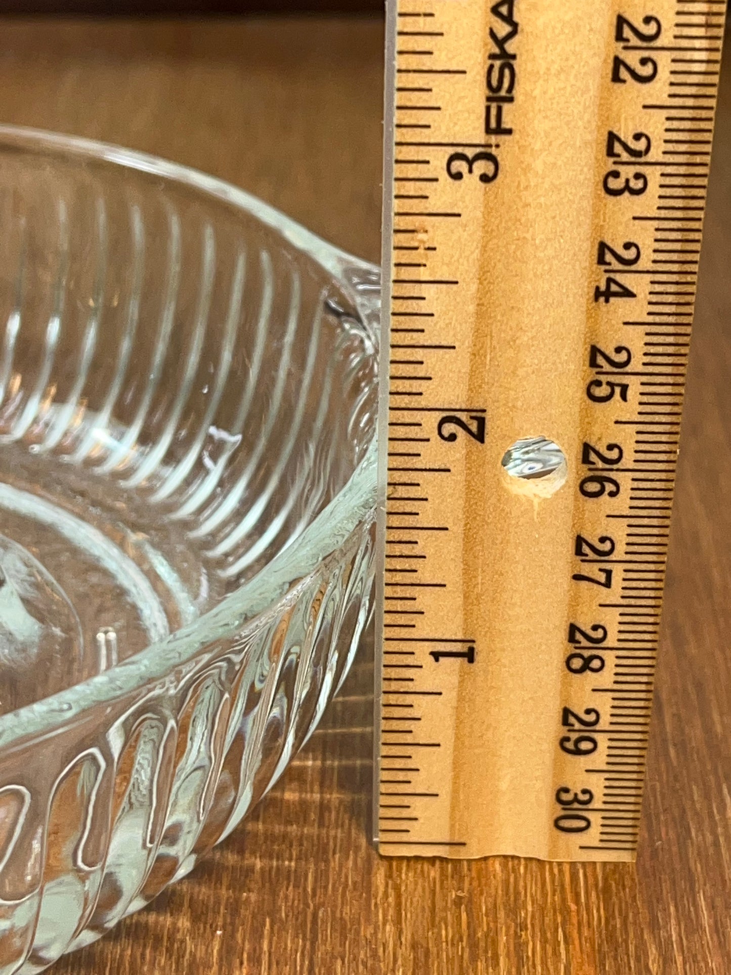 Vintage Clear Ribbed Hand Juicer