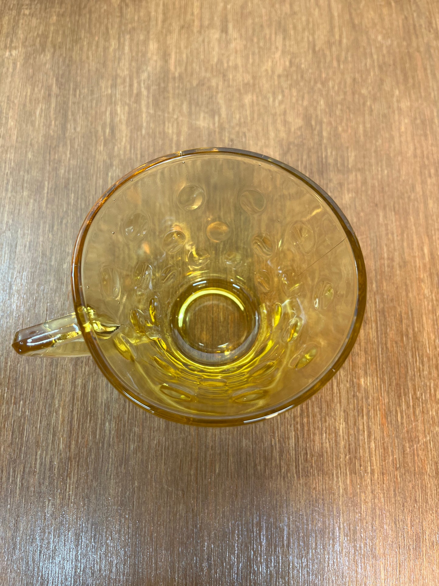 Vintage Amber Glass Cup