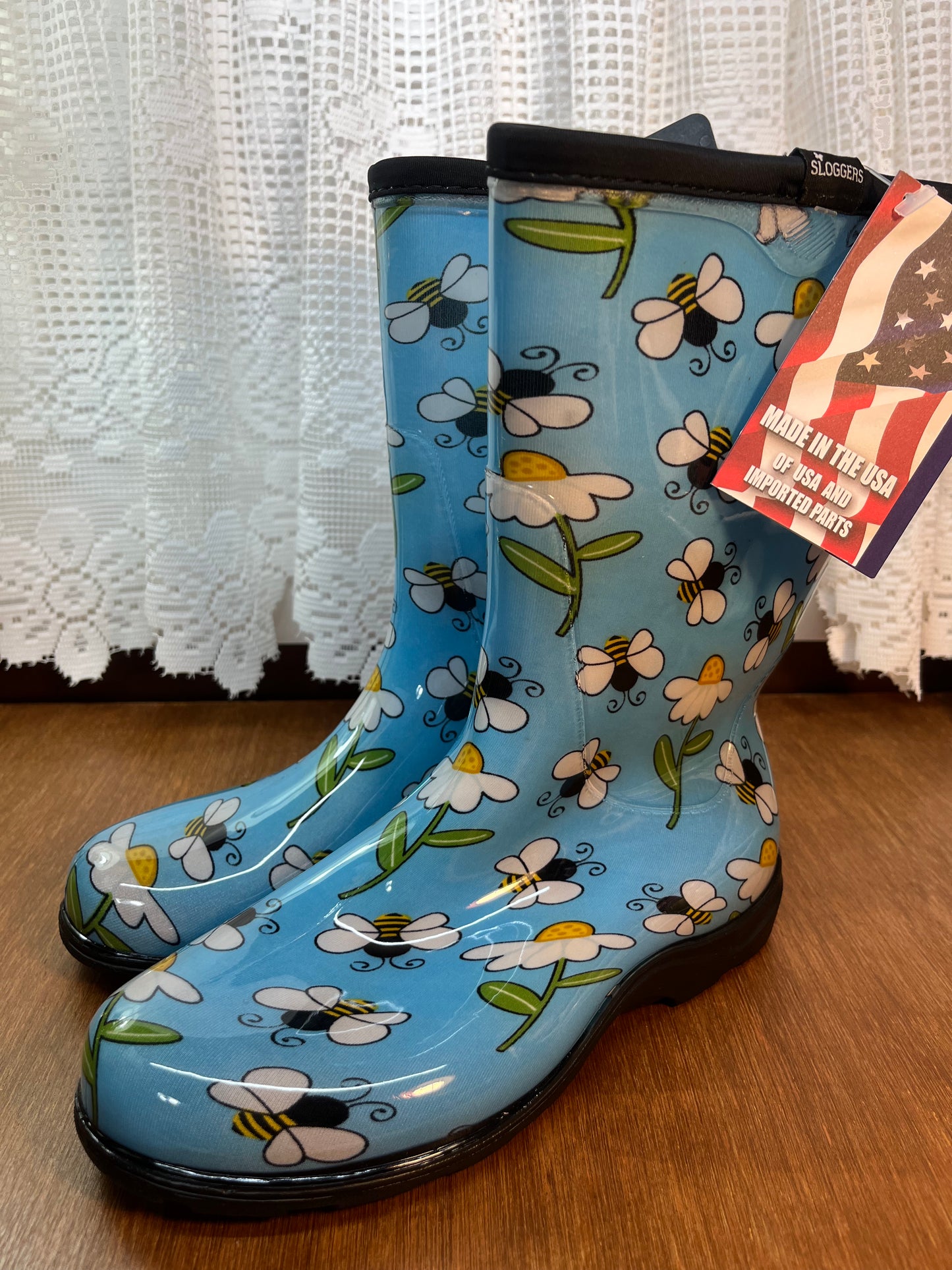 Bumble Bee & Daisy Rain/Garden Slogger Boots