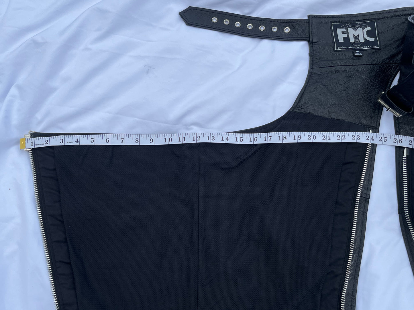 Black Motorcycle FMC Chaps