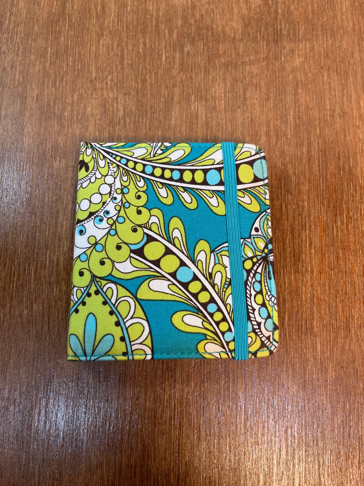 Small Green And Blue Vera Bradley Note Pad