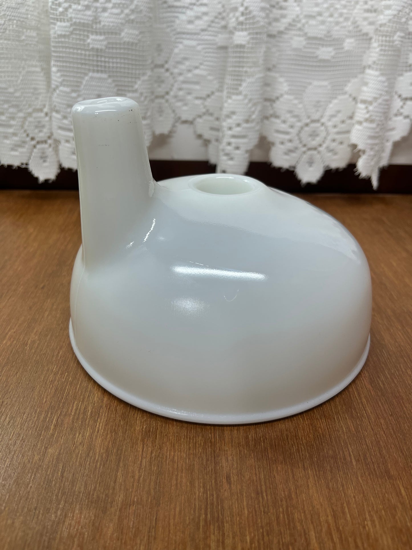 Vintage Milk Glass Sunbeam Mixer Juicer Attachment