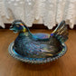 Vintage Indiana Carnival Glass Hen On Nest