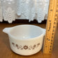 Vintage Milk Glass Brown Daisy Dynaware Small Dish