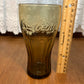 Vintage Brown Coca Cola Collectible Glass