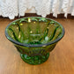 Vintage Emerald Green Pedestal Dish