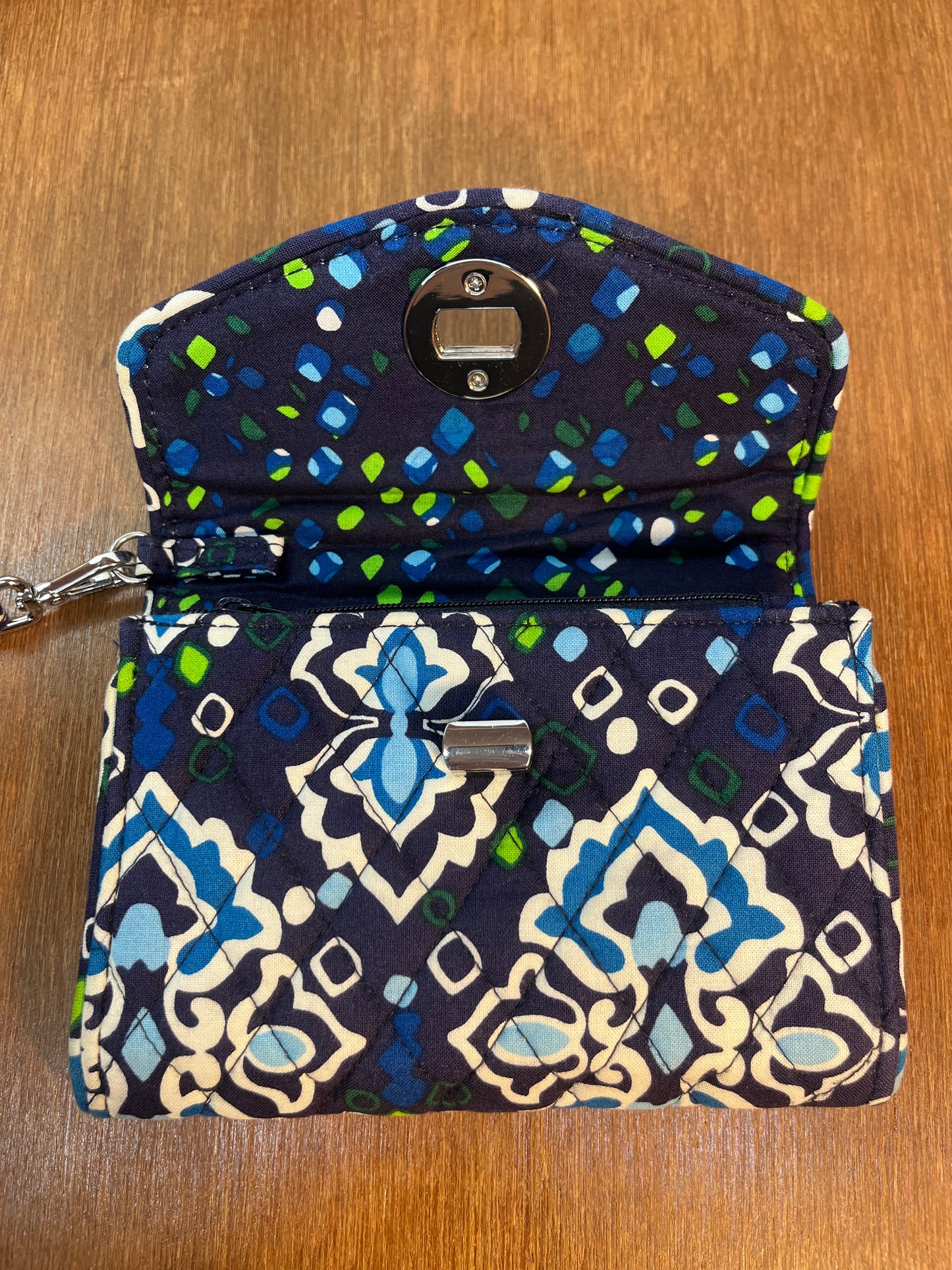 Ink Blue Vera Bradley Wallet Clutch Wristlet