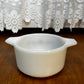 Vintage Milk Glass Brown Daisy Dynaware Small Dish