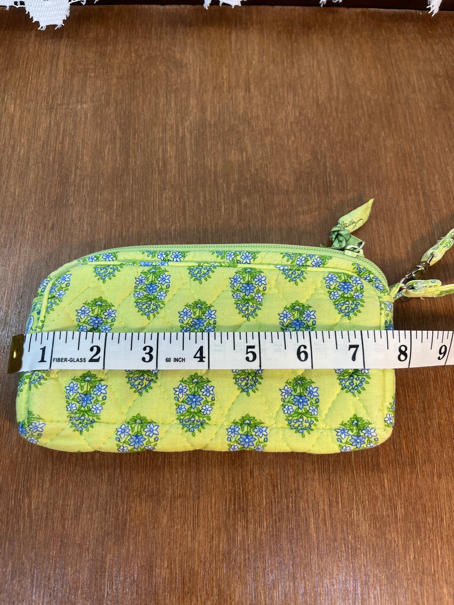 Citrus Lime Green Zip Up Vera Bradley Wallet Wristlet