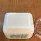 Vintage Turquoise Butter Print Pyrex Dish 501