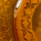 Vintage Amber Tiara Sandwich Glass Plate