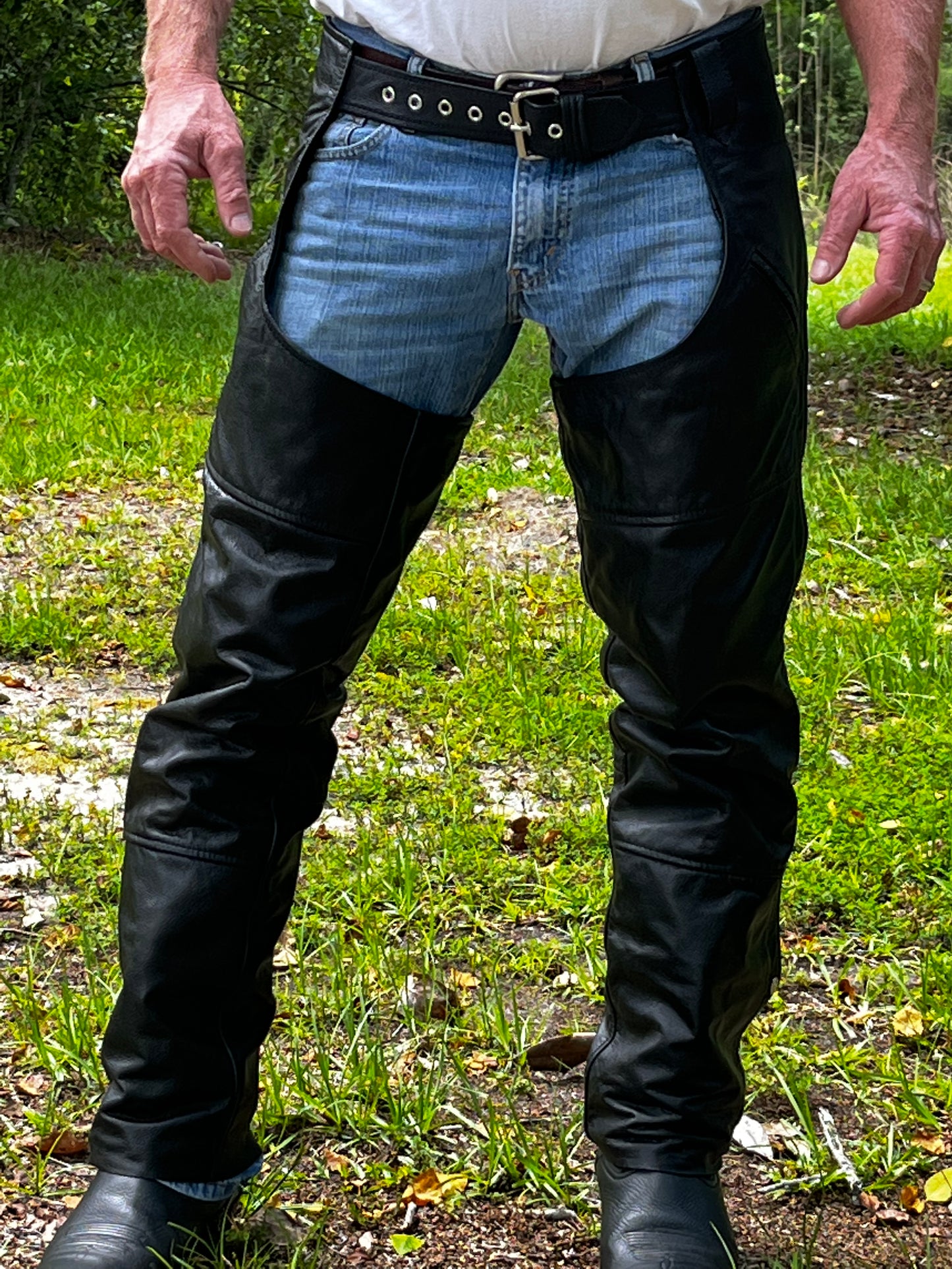 Black Motorcycle FMC Chaps