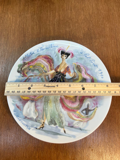 Vintage Collectible D Arceau-Limoges Cs 53g Les Femmes Du Siecle 1910 Porcelain Plate