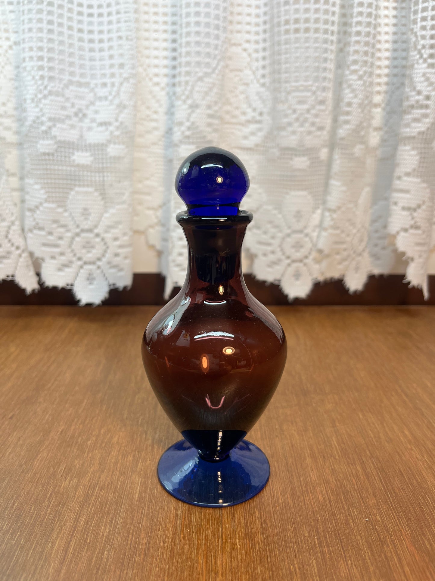 Amethyst Cobalt Blue Perfume Bottle