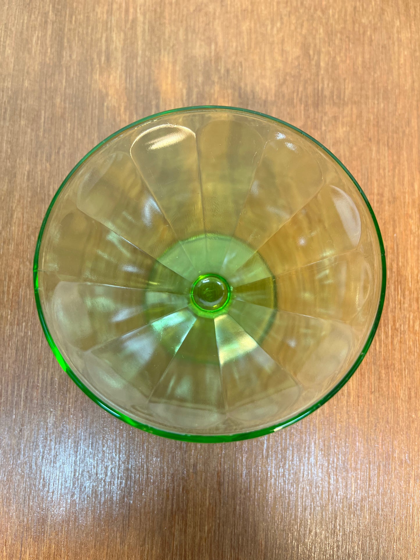 Vintage Uranium Federal Glass Dessert Cups