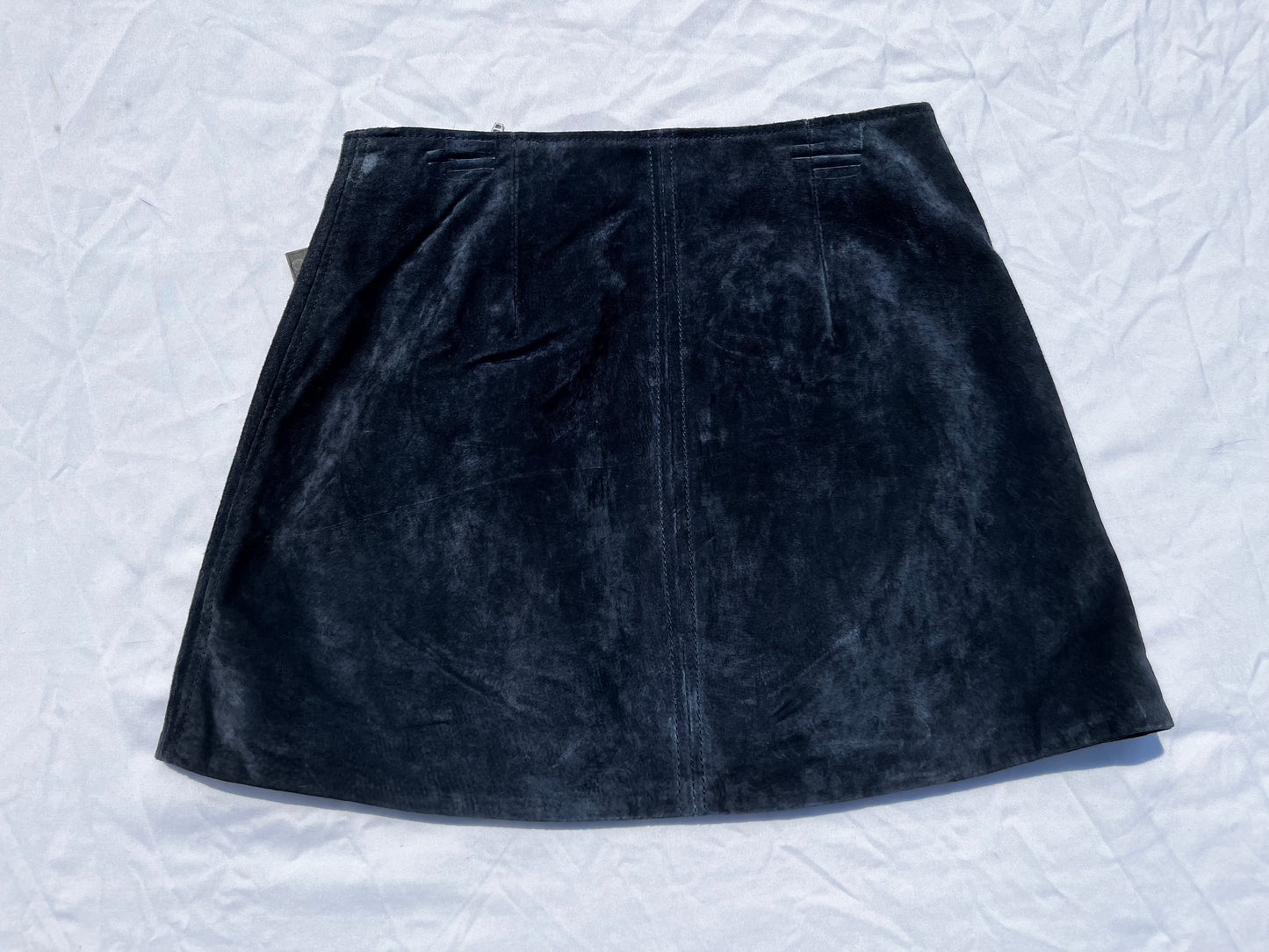 Navy Blue Suede BlankNYC Skirt