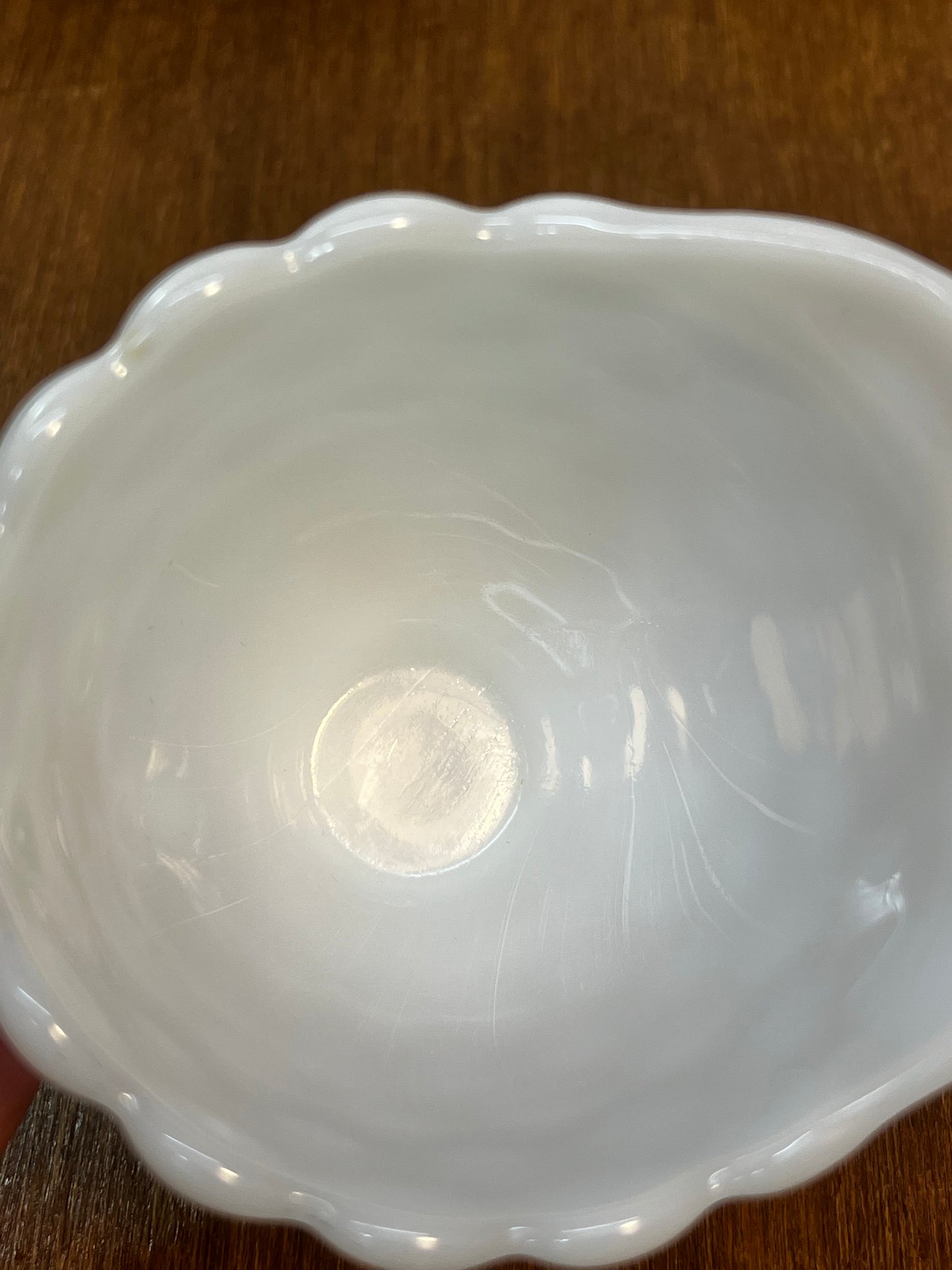 Bubble Milk Glass Anchor Hocking Creamer