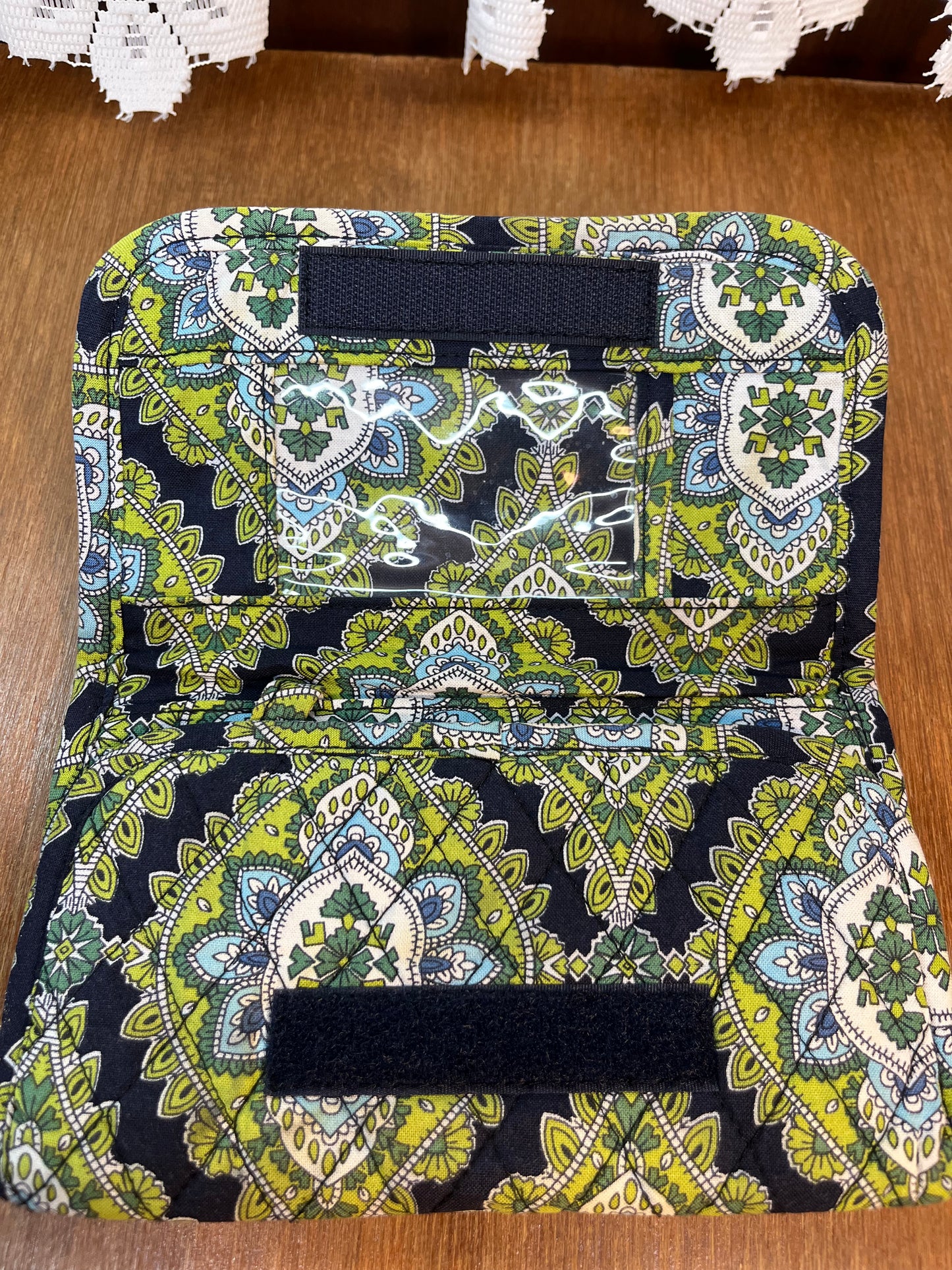 Blue & Green Vera Bradley Cambridge Cross Shoulder Bag & Wallet