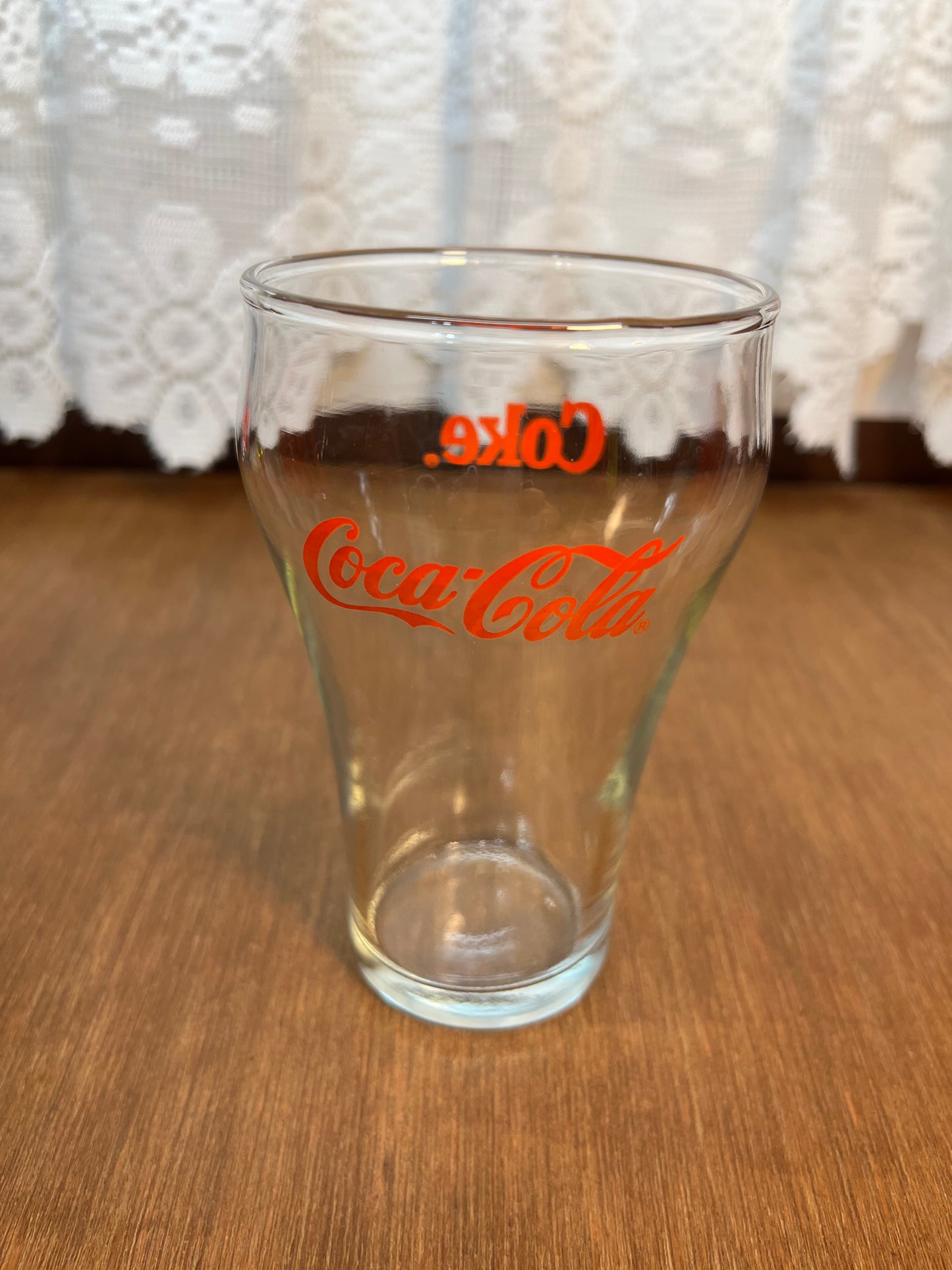 Vintage Red Logo Coca Cola Glass