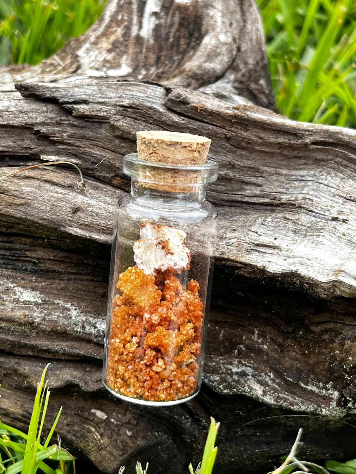 Orange Crystal Geode Trinket