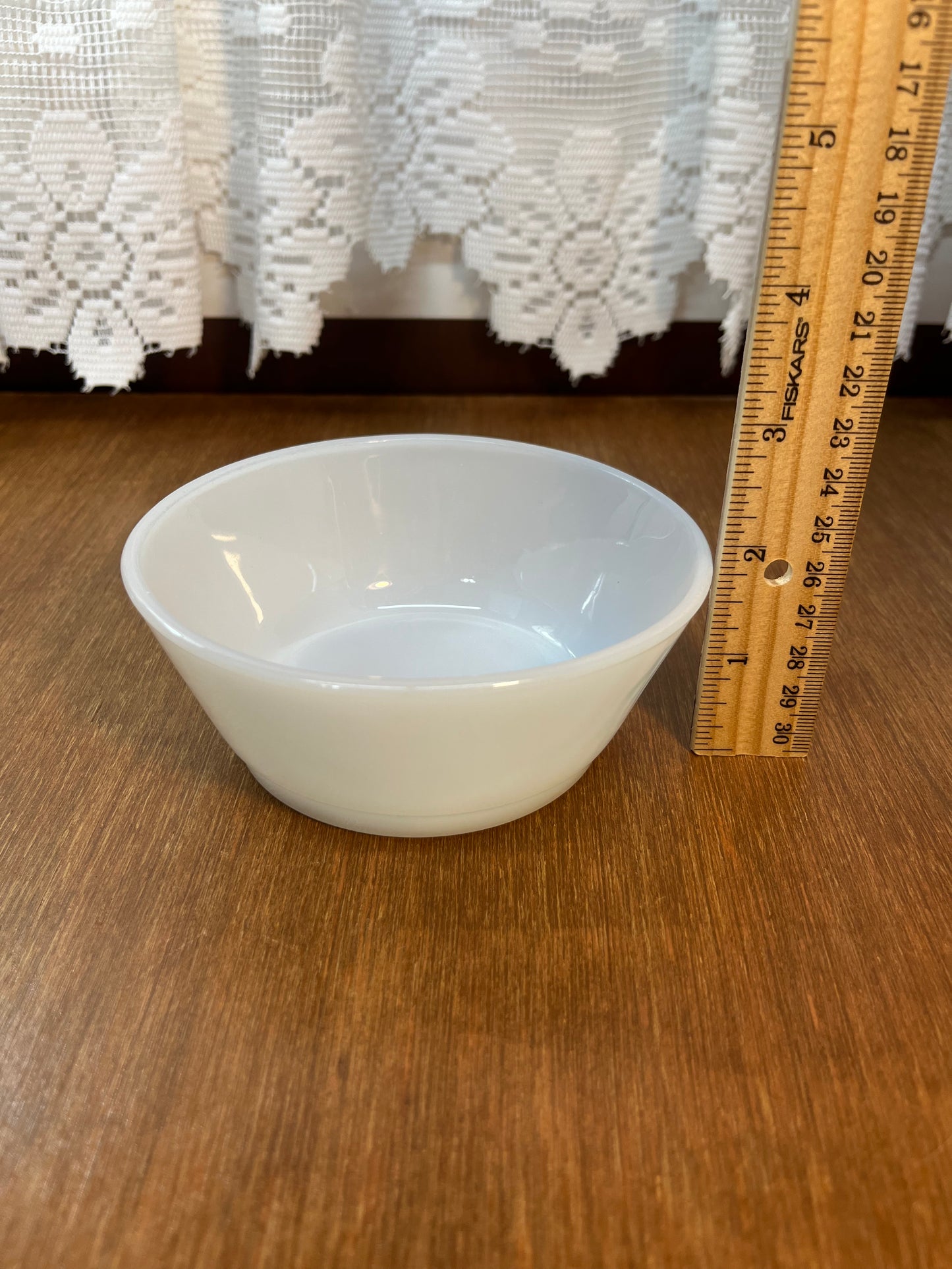 Small Milk Glass Fire King Custard Bowl