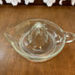 Vintage Clear Heavy Glass Hand Juicer