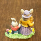 Village Momma & Baby Bunny Figurine