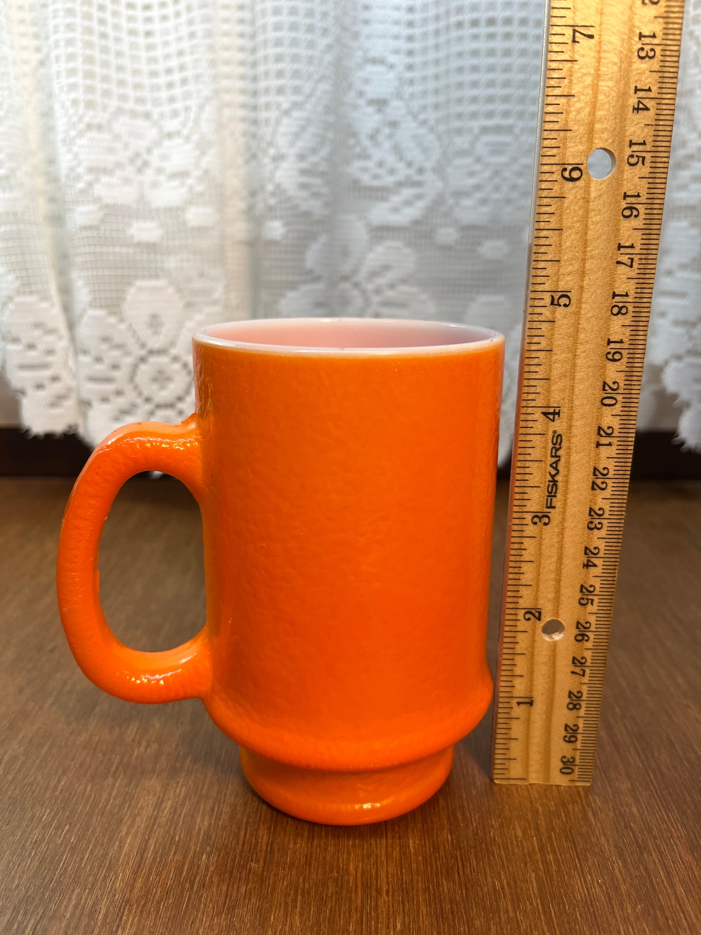 Vintage Orange Fire King Mug