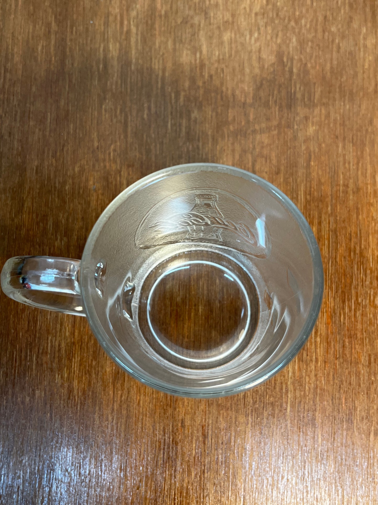 Vintage Frosted Coca Cola Glass Mug